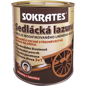 Sokrates Lazura do drewna, kasztan 0,7 kg