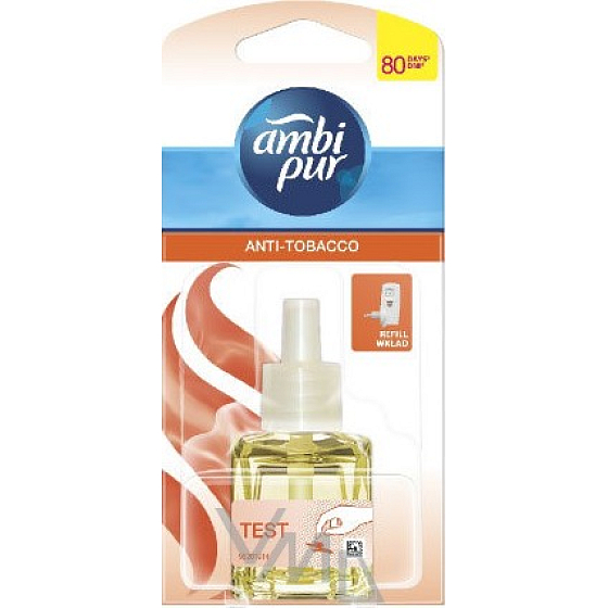 Ambi Pur Anti Tobacco elektrický osvěžovač vzduchu náhradní náplň 20 ml