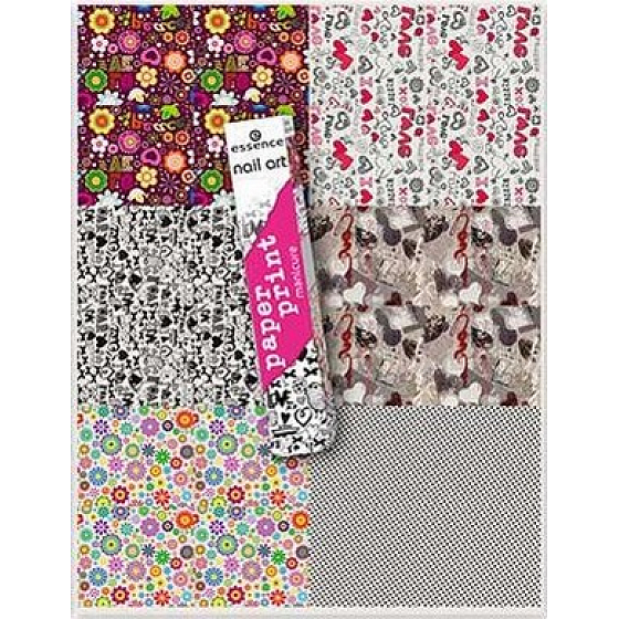 Essence Nail Art Paper Print papírový potisk na nehty 03 Love Letters 1 kus