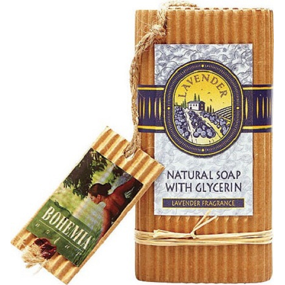 Bohemia Gifts Levandule ručně vyráběné toaletní mýdlo s glycerinem 90 g