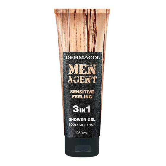 Dermacol Men Agent 3v1 Sensitive Feeling sprchový gel 250 ml tuba