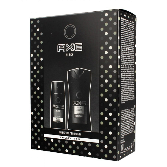 Axe Black sprchový gel 250 ml + deodorant sprej 150 ml, kosmetická sada
