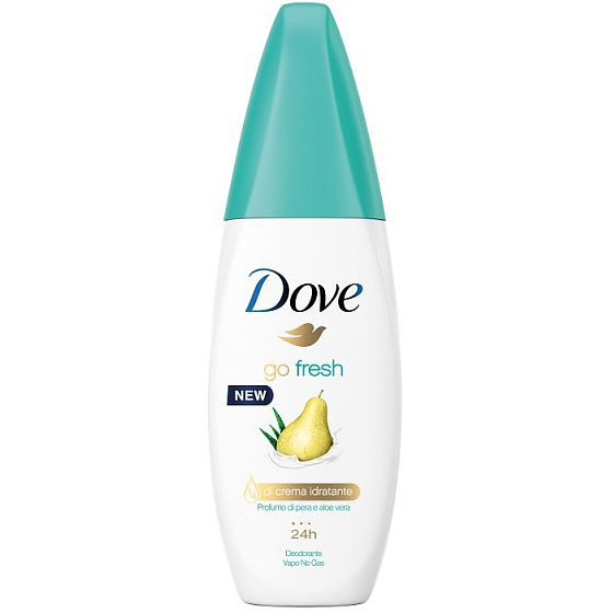 Dove Go Fresh Hruška a Aloe Vera antiperspirant deodorant sprej pumpička 75 ml