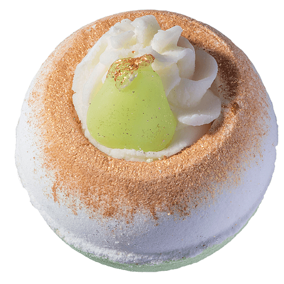 Bomb Cosmetics Perfektní hruška - The Perfect Pear Šumivý balistik do koupele 160 g