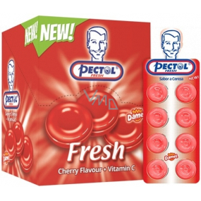 Pectol Třešňový drops s vitamínem C 24 blistrů box