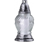 Bolsius Lampa szklana czarna 24 cm 58 godzin 180 g