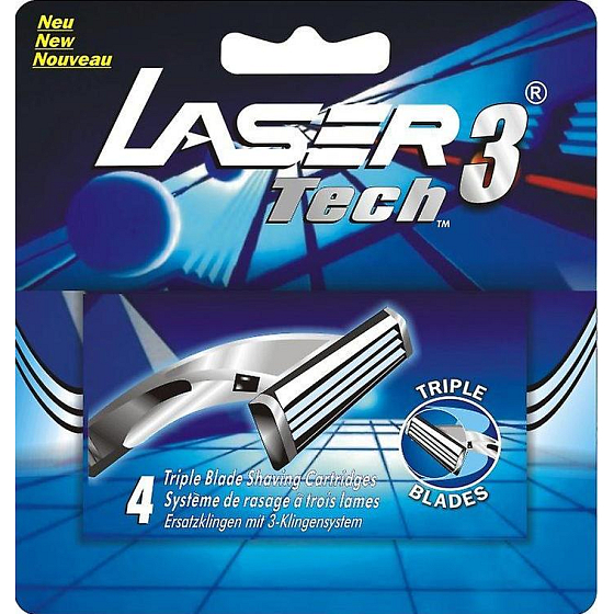 Zorrik Laser Tech 3 náhradní břity 4 kusy