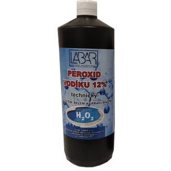 Labar Peroksyd wodoru techniczny 12% do czyszczenia, wybielania i przygotowania basenu 1000 g