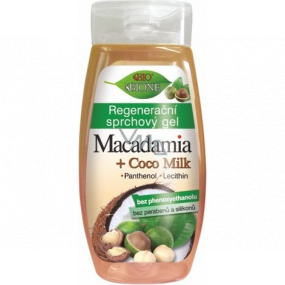 Bione Cosmetics Macadamia + Coco Milk regenerační sprchový gel pro všechny typy pokožky 260 ml