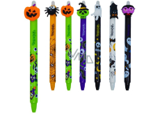 Colorino Gumowalne pióro Halloween zielone dni, niebieski wkład 0,5 mm