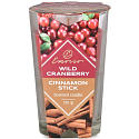 Emocio Wild Cranberry & Cinnamon Stick - Dzika żurawina i cynamon dwukolorowa świeca zapachowa szkło 76 x 118 mm 170 g
