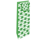Niekupiony Dęrkowa torba papierowa na butelkę 10 x 33 x 8,5 cm Cżyřlęstki
