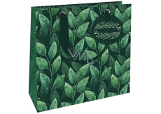 Niekupiony Papierowy Torebka luksusowy 18 x 16 x 8 cm Liście