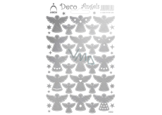 Holograficzne dekoracyjne anioły 8302 srebrne 3028