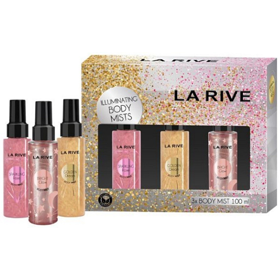 La Rive zestaw prezentowy Zestaw sprayów do ciała 3x100ml    2224