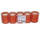 Bony Vzpomínková hřbitovní svíčka bez víčka červená 5 x 35 g 12 hodin