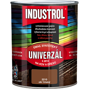 Industrol S2013 uniwersalny błyszczący farba na metal i drewno, 2210 okr ciemny, 600 ml