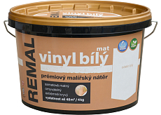 REMAL Vinyl biały mat farba zmywalna na ścianę 4 kg