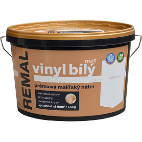 REMAL Vinyl biały mat farba zmywalna na ścianę 7,5 kg