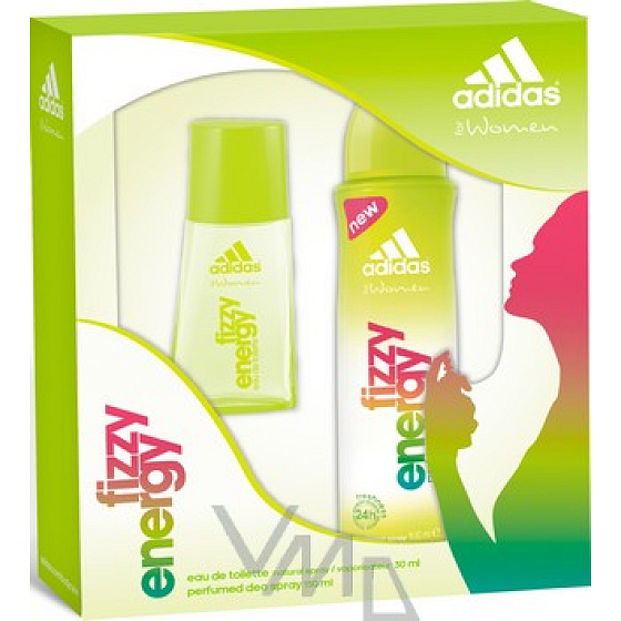 Adidas Fizzy Energy toaletní voda 30 ml + deodorant sprej 150 ml, kosmetická sada