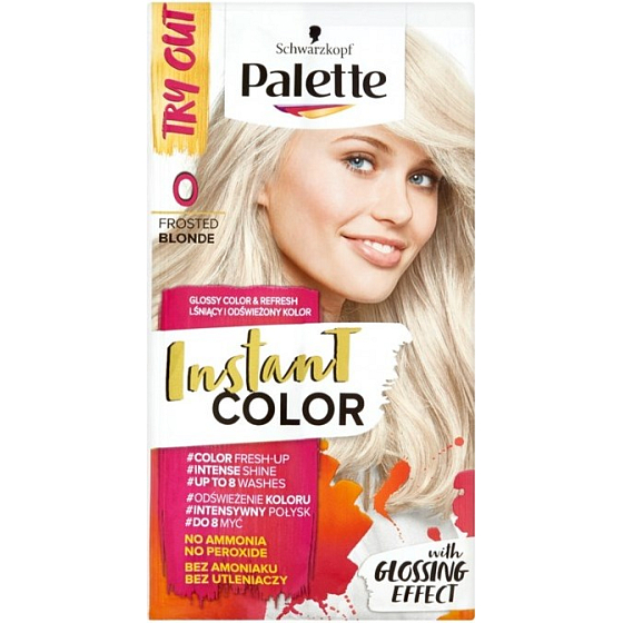 Schwarzkopf Palette Instant Color postupně smývatelná barva na vlasy 0 Ledově plavý 25 ml