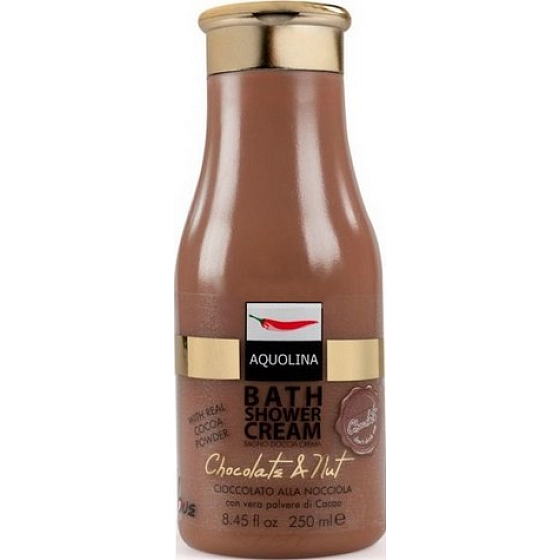 Aquolina Bath Shower Cream Krémový sprchový gel s vůní čokolády a oříšku 250 ml