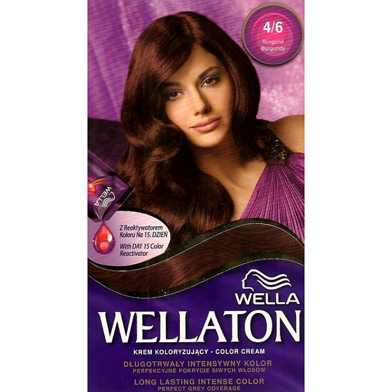 Wella Wellaton krémová barva na vlasy 4/6 Burgundská červená
