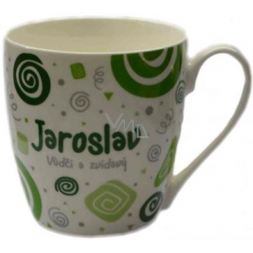 Nekupto Twister hrnek se jménem Jaroslav zelený 0,4 litru
