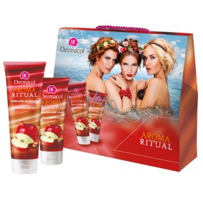 Dermacol Aroma Ritual Jablko a skořice Hřejivý sprchový gel 250 ml + krém na ruce 100 ml, kosmetická sada