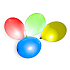 Balónek nafukovací s LED světlem 30 cm 3 + 1 kusů v sáčku