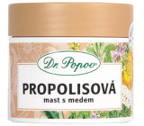 Dr. Popov Maść propolisowa z miodem na popękane skóry, blizny, zmarszczki, problemy skórne, oparzenia słoneczne 50 ml
