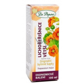 Dr. Popov Lichořeřišnice větší originální bylinné kapky udržují normální močové cesty a močový měchýř 100 ml Dr. Popov Lichořeřišnice větší originální bylinné kapky udržují normální močové cesty a močový měchýř 100 ml