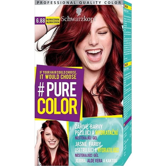 Schwarzkopf Pure Color barva na vlasy 6.88 Malinová červená 60 ml