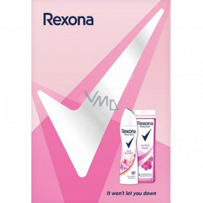 Rexona Sexy Bouquet antiperspirant deodorant sprej 150 ml + Orchid sprchový gel 250 ml, kosmetická sada pro ženy Rexona Sexy Bouquet antiperspirant deodorant sprej 150 ml + Orchid sprchový gel 250 ml, kosmetická sada pro ženy