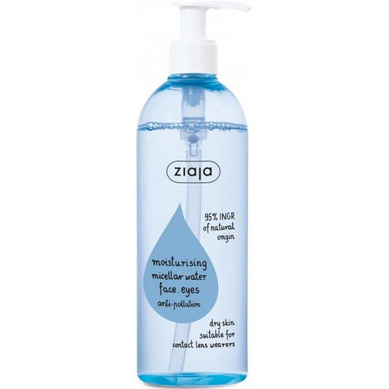 Ziaja Woda micelarna nawilżająca do suchej skóry 390 ml