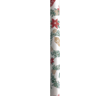 Nekupto Dárkový balicí papír vánoční 70 x 200 cm Bílý vánoční hvězda