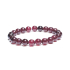 Granat czerwony bransoletka elastyczna, kuleczka 8 mm / 16 - 17 cm, kamień ognia, miłości