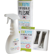 BIOREPEL chytrá houba proti plísním na zdivo a omítky, 0,5 l + 1 g + 2 g