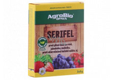 AgroBio Serifel fungicid przeciwko pleśni szarej na winorośli, truskawce, malinach, przeciwko zgniliźnie twardzikowej sałaty 3 x 5 g