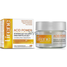 Lirene Acid Power revitalizujący krem do twarzy z hydrolatem z grejpfruta dla wszystkich typów cery 50 ml