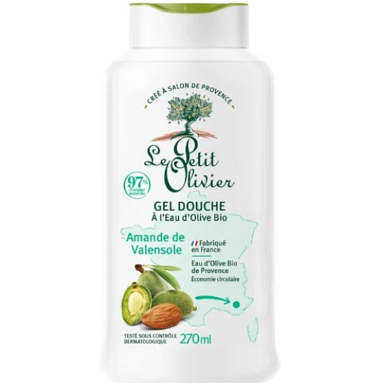 Le Petit Olivier Migdały z Valensole nawilżający i odżywczy żel pod prysznic 270 ml
