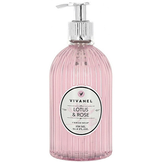 Vivian Gray Vivanel Lotus Rose luksusowe płynne mydło z dozownikiem 350 ml