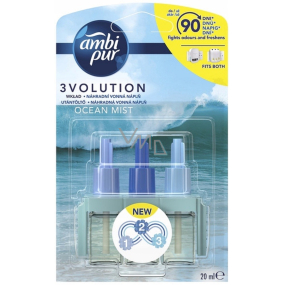 Ambi Pur 3volution Ocean Mist elektryczny odświeżacz powietrza zapasowy wkład 20 ml