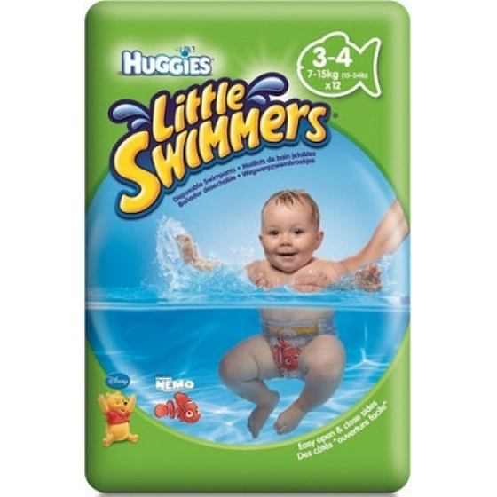 Huggies Little Swimmers 3-4 jednorazowe pieluchy do wody 7-15 kg 12 sztuk