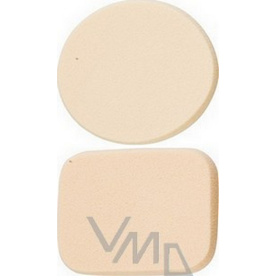 Houbička na make-up Kulatá a obdélníková 2 kusy