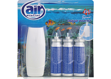 Air Menline Aqua World odświeżacz powietrza rozpylacz i wkład 3× 15 ml
