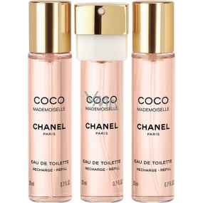 Chanel Coco Mademoiselle toaletní voda náplně pro ženy 3 x 20 ml