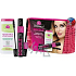 Dermacol Řasenka 2v1 7,5 ml + odličovač očí 150 ml + růžová kosmetická taška, kosmetická sada