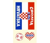 Arch Tatuaże na twarz i ciało Flaga Chorwacji 2 motywy