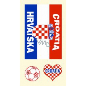 Arch Tatuaże na twarz i ciało Flaga Chorwacji 2 motywy Arch Tatuaże na twarz i ciało Flaga Chorwacji 2 motywy